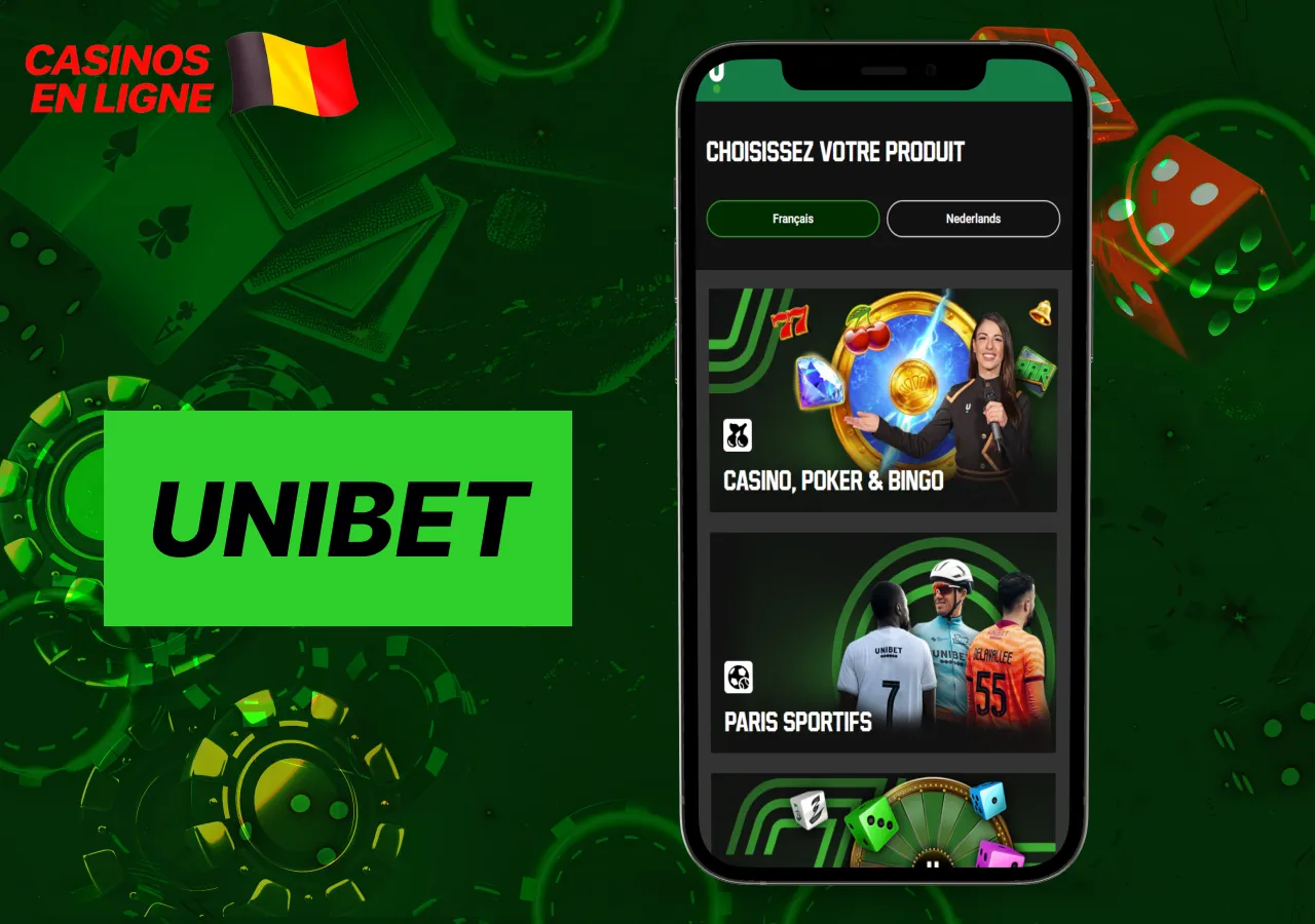 Le casino Unibet fait partie des marques les plus connues en Belgique.